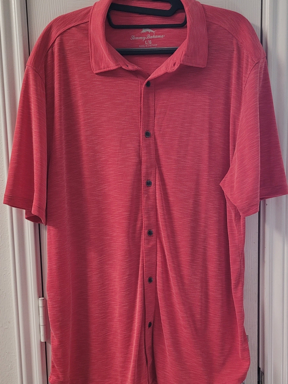 Tommy Bahama Men's Red Short-Sleeve Button Camp Shirt